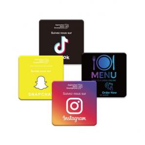 NFC Google Review Sticker With QR Code For Table