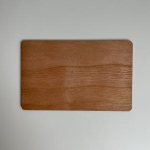 Cherry Wood Laser Engraved Printing Waterproof Key Cards For Google Review Business Card