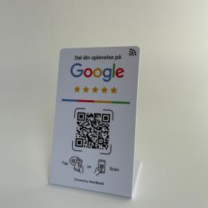 Google My Business NFC Review Stand With QR Code 