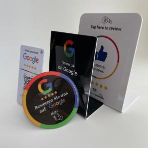 Google Business NFC Review Stand RFID Table Sticker For Customer Feedback