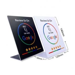 Custom printed NFC/RFID Google Review Table Menu Stand 