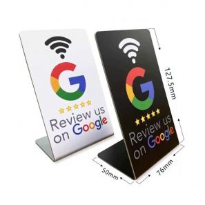 NFC/RFID Google Customer Review Table Menu Stand with Dynamic QR code  