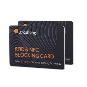 Biodegradable PLA RFID Blocking Card Anti-Theft RFID Shield Card for Credit & Bank Card Security