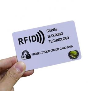 RFID & NFC Blocking Card Anti-Scan ID Card Protector Bank Information Security Card