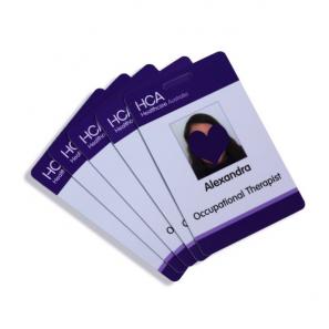 CR80 Customizable Photo ID Card PVC RFID Access Control Card Personalized Employee Work Badge