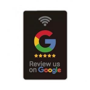 NFC Google Review Tap Card NTAG213 Restaurant Rating Contactless PVC Card