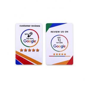 Custom Design NFC Social Media Share Card NFC google Review Card with Offset Printing Business cards