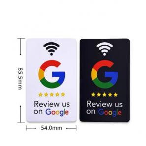 Google Contactless Review Card Nfc Chip Google Social Media Review Plastic Business Card