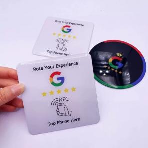 Waterproof Epoxy Nfc Sticker Social Media Stickers Nfc Menu Google Review Nfc Stickers