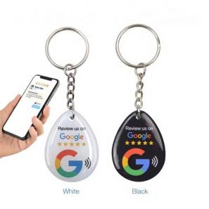 Custom 13.56Mhz Epoxy Resin Keychains Rfid Epoxy NFC Keychain Keyfob for Access Control