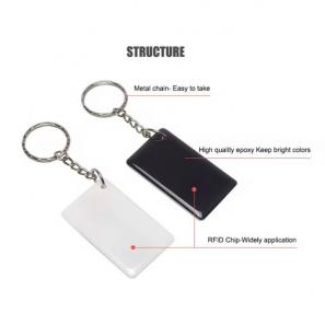 Customized Waterproof NFC Keychain Access Control 13.56MHz MIFARE 1K/4K RFID Smart Epoxy Keyfobs