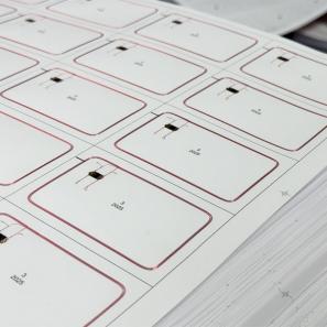 Printable Blank RFID Card Prelam Inlay Sheet For Rfid Access Control PVC Smart Card