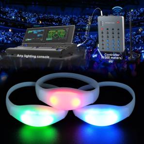 Led Wristband Event System Controller Pulsera Led Bracelet Dmx with Controller for Events