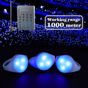 Led Light Bracelet Rechargeable Led Wristband Dmx Programmable Remote Control Led Wristband for Events